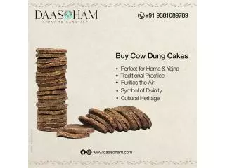 Cow dung cakes  for Durga Yagna