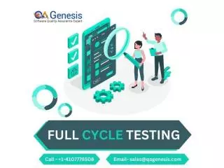 Get the Best Full Cycle Testing Services