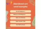 Abandoned cart email examples  | Webmaxy