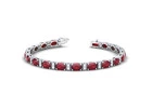 Buy Ruby Oval Diamond Bracelet (8.16cttw)