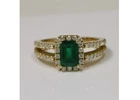 Looking for a Emerald Prong Set Halo Ring With Round Diamonds (1.62cttw)