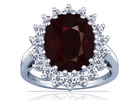 Ruby Ring With White Gold Setting