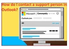 How do I speak to a live person on Outlook? 