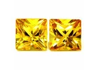 Best Sapphire Square Matched Pair Yellow Gemstones