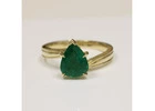 Stunning Pear Shape Emerald Solitaire Ring (1.78cts)