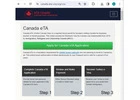 CANADA  ETA Visa - طلب تأشيرة كندا عبر الإنترنت التأشيرة الرسمية