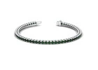 Round Prong Set Emerald Bracelet (2.48cttw)