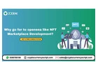 Why go for to opensea like NFT Marketplace Development?
