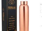Shop Today! Plain Copper Bottle for Healthy Hydration- Perila Homes