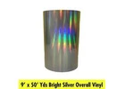 9' x 50' yrd Bright Silver Overall Vinly